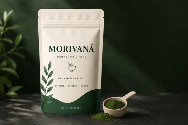 Step 1: Add 1 scoop of Morivaná Super Greens Powder